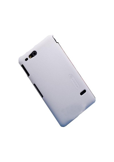 Nillkin Xperia Go İle Uyumlu Sert Kauçuk Kılıf Beyaz Renk