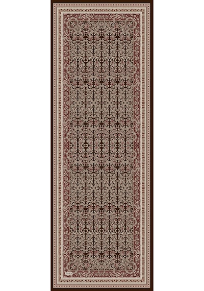 Premium Lux Original Etnik Desen Şal Vual İpek, 1. Sınıf, Hafif, Rahat, Şık, Tesettür Giyim Acı Kahve & Siyah