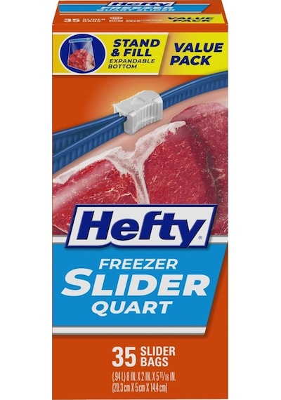 Hefty Tekrar Kullanılabilir Buzdolabı Poşeti 35 Adet 20.3 x 5 x 14.4 CM
