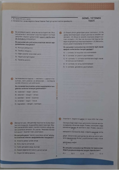 2026 KPSS ÖSYM Arşivi Çıkmış Soru Karma Genel Yetenek Genel Kültür D. Çözümlü Deneme 10/4.Kitapçık