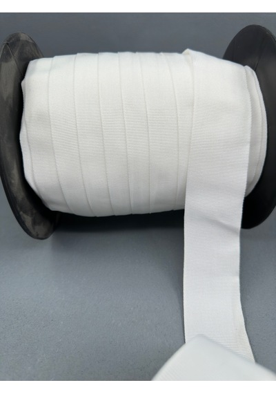 4 Cm Polyester Grogren Şerit-5 Metre-ekru
