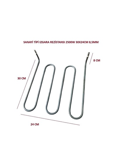 Sanayi Tipi Izgara Rezistansı 2500w 30x24cm 8,5mm