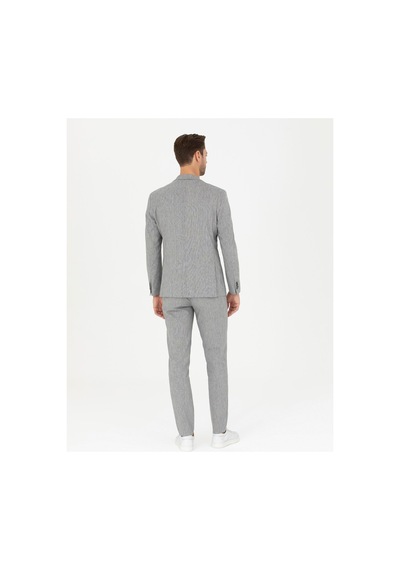 Pierre Cardin Gri Ex. Slim Fit Keten Karışımlı Kumaş Pantolon 50284934-vr024 Gri - Vr024