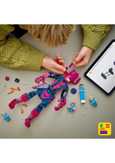 LEGO® ǀ Marvel Fantastik Dörtlü, Galactus Yapım Figürüne Karşı 76316 - 9 Yaş ve Üzeri Çocuklar için Yaratıcı Oyuncak Yapım Seti (427 Parça)