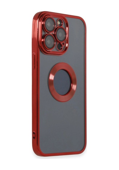 Apple İphone 14 Pro Max Kılıf Slot Silikon - Kırmızı