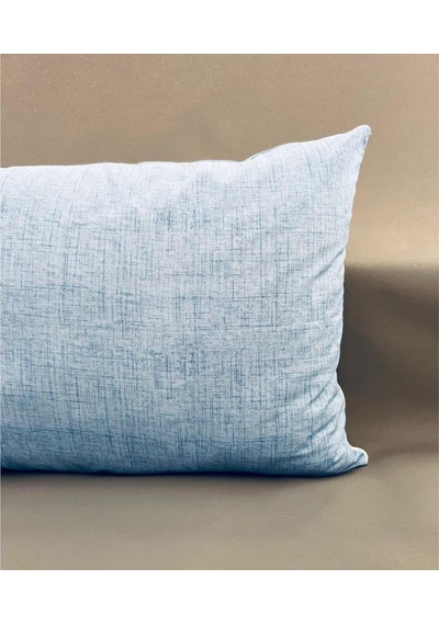 Tek Kişilik Yastıklı Çarşaf Takımı 100x200 Ranforce Bulut Mavisi