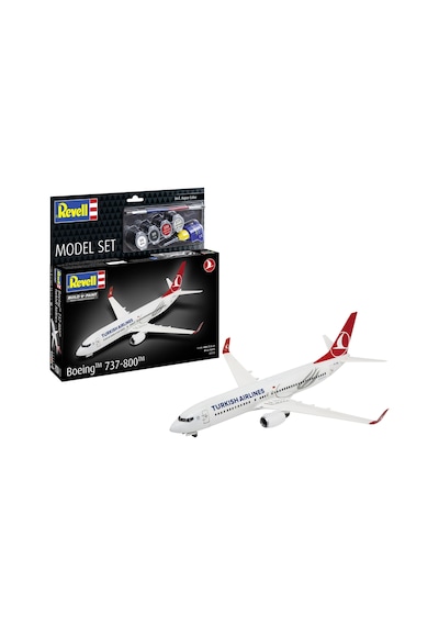 Revell Boeing 737-800 63772 Model Kiti, Plastikten Yapılmamış, 1:144 Ölçekli, Aksesuarlı, 63772