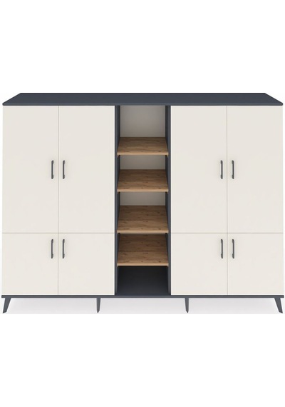 Hyperion Dolap 14 Raflı 8 Kapaklı 220x44x163 Antrasit-aytaşı/çam Aytası/atlas Çam - Antrasıt Hyperion Dolap 14 Raflı 8 Kapaklı 220x44x163 Antrasit-aytaşı/çam Aytası/atlas Çam - Antrasıt