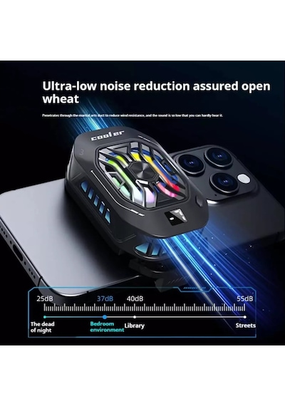 Subzero Hd10 Telefon Buz Soğutucu Fan Isı Gösterge Led Beyaz