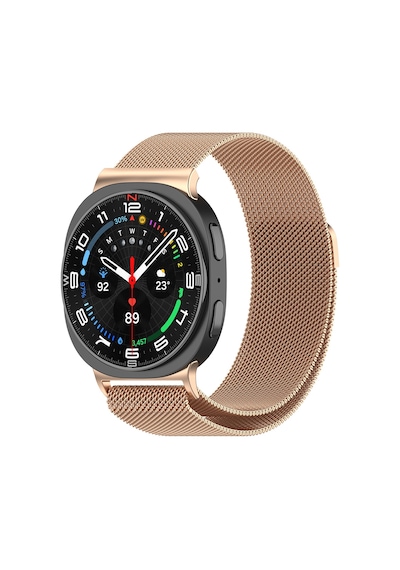 Galaxy Uyumlu Watch 8 Zore Krd-01 Metal Kordon - Titanyum-gri