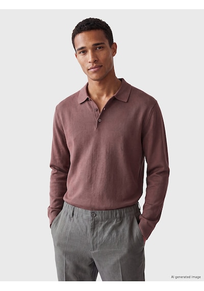 Lcw Vision Pembe Polo Yaka Erkek Triko Kazak
