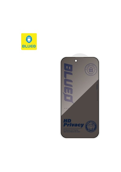 Mobil Ekran Telefon Koruyucu Akıllı Cam Blueo İphone 15 Pro Max Uyumlu Full Cover Anti-peep Glass