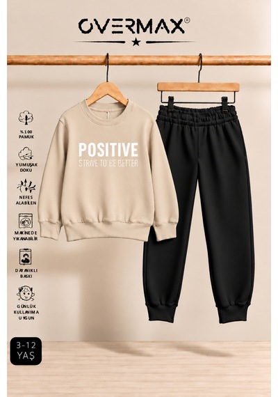 Overmax Positive Baskılı Çocuk Kapüşonsuz Sweatshirt Ve Eşofman Takımı 3-12 Yaş Bej Üst-siyah Alt - 921449094 Bej Üst-siyah Alt Overmax Positive Baskılı Çocuk Kapüşonsuz Sweatshirt Ve Eşofman Takımı 3-12 Yaş Bej Üst-siyah Alt - 921449094 Bej Üst-siyah Alt