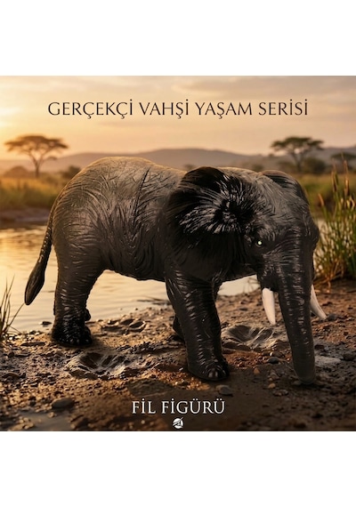 Yumuşak Soft Sesli Vahşi Hayvanlar Dünyası 27 Cm - Fil
