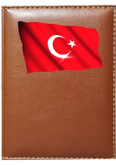 Promosyon Denizi Türk Bayrağı Görselli Taba Ruhsat Kabı