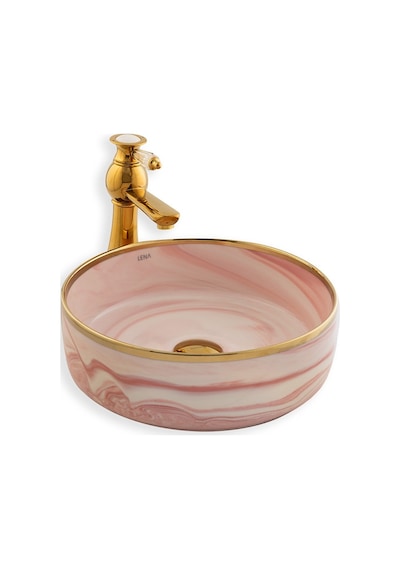 Eva Banyo Lena E-7025 Tezgah Üstü Porselen Lavabo
