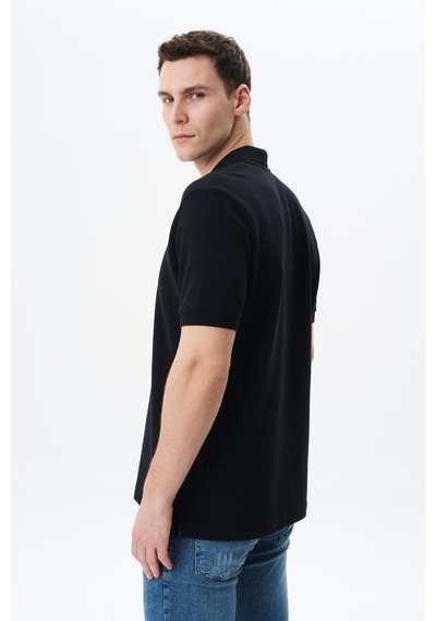 AR-MA Arma Erkek Regular Fit Basic % 100 Pamuk Pike Polo Yaka Tişört Y29374354802 Siyah