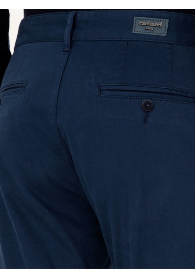 Cacharel Lacivert Slim Fit Pamuk Karışımlı Kanvas Pantolon