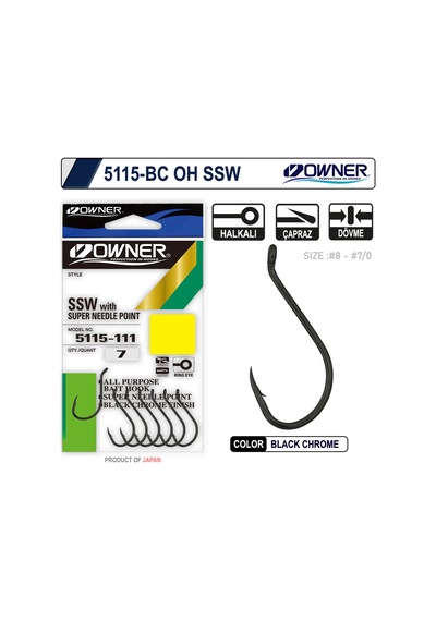 Owner 5115 Oh Ssw Black Chrome Tekli İğne 4