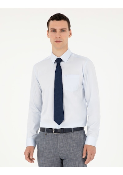 Pierre Cardin Erkek Açık Mavi Gömlek Basic 50286106-vr003 Açık Mavi