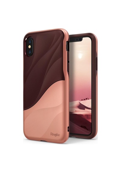 Ringke Wave Apple Uyumlu iPhone X İle Kılıf Rose Blush