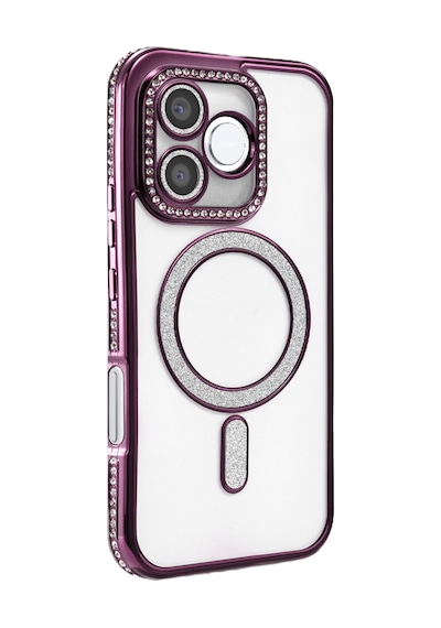 Huawei Honor 600 Lite Joke Simli Magneticsafe Kılıf - Derin Mor Çok Renkli