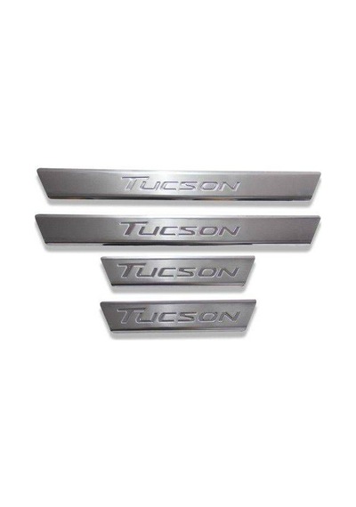 Hyundai Tucson 2015-2018 Krom Kapı Eşiği 4 Prç