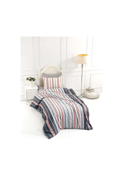 Asos Tek Kişilik Pamuklu Nevresim Seti 160x220 Antrasit