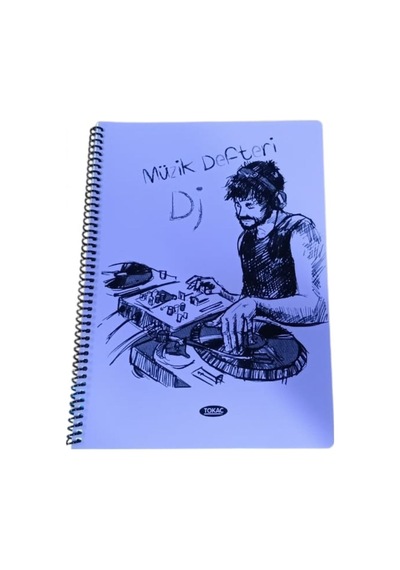 Tokaç A4 Müzik Defteri Spiralli Pp Kapak 40 Yp-mor Dj