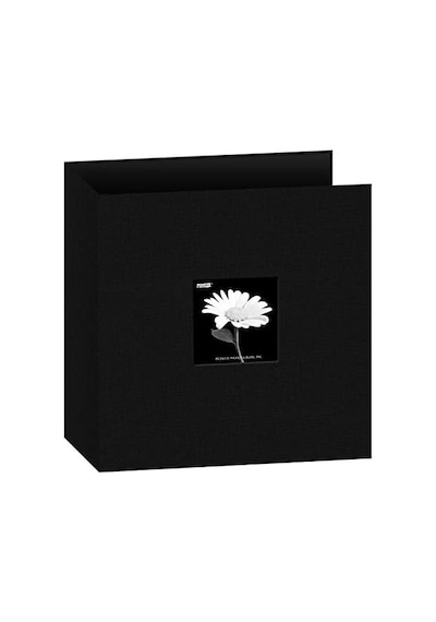 Photo Albums 3-ring Fabric 8.5"x11"-black -t811cbf-bk