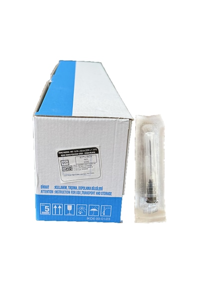 Ayset İğne Ucu Siyah 0.70 x 32 Mm 22G X1/1 500 Adet