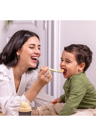 122 Wee Baby Mama Kaşığı 2 Li Yeşil-turuncu 5 Adet