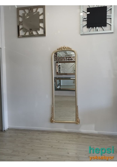 Matmazel Model Platin Altın Renk Varaklı Boy Aynası