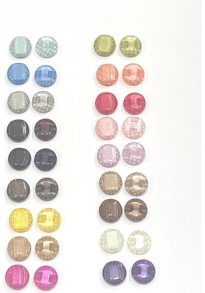 Bluz Düğmesi/ Simli Bluz Düğmesi / 1,2 Cm / 10 Adet / 2881 / - Gri
