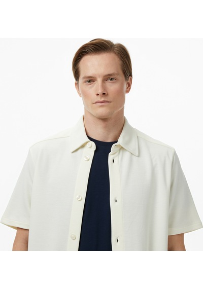 Nautica Erkek Krem Regular Fit Kısa Kollu Gömlekdüzw55521t