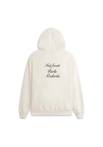 American Rag Cie Rahat Fit İle Le Hoodie Slogan A Fleurs - Pamuk, Şık Ve Fonksiyonel Krem