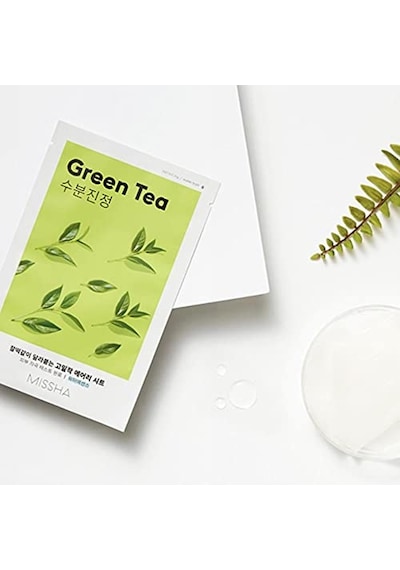 Mıssha Yeşil Çay Özlü Nemlendirici Yaprak Maske 1ad Airy Fit Sheet Mask Green Tea