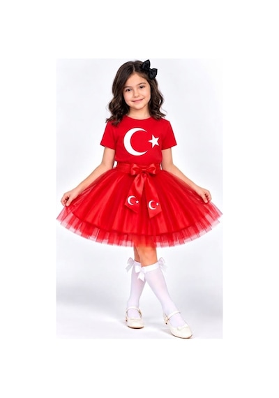 Trendmirend Trendmirend29 Ekim Ve 23 Nisan Ay Yıldızlı Takım Kırmızı 1 Kırmızı 1