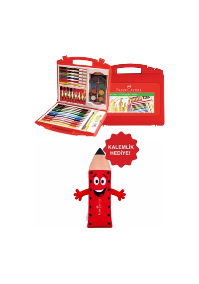Faber Castell Boyama Çantası, 36 Parça, Kullanışlı Ve Çok Amaçlı Set, Kolay Taşınabilir Çanta, Ergonomik Kullanım, İp Askı Çanta Hediye