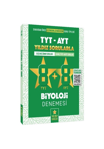 Tyt Ayt Biyoloji 8+8 Deneme Yıldız Sorular