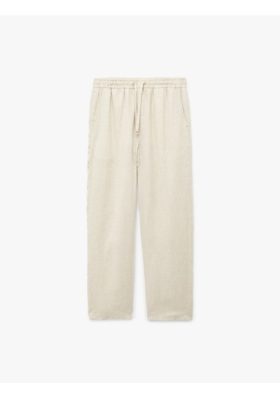 Koton Regular Fit Cepli Beli Bağcıklı Keten Pantolon Bej 6sam40012nw Ekru Koton Regular Fit Cepli Beli Bağcıklı Keten Pantolon Bej 6sam40012nw Ekru