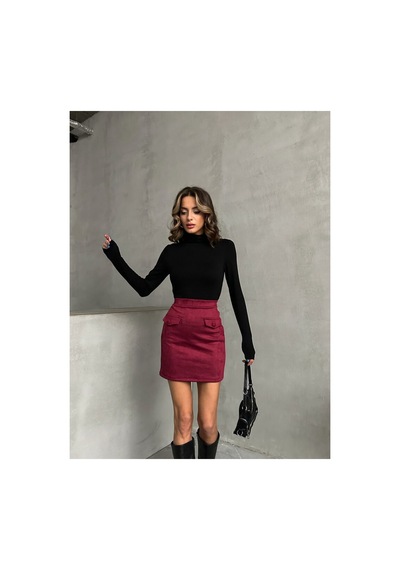 Verymoda Cepli Etek F1572 Bordo