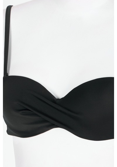 Penti Siyah Straplez Cup Bikini Üstü