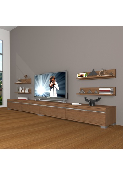 Decoraktiv Eko 360r Mdf Tv Ünitesi Tv Sehpası Ceviz