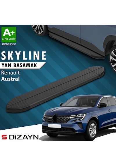 S-dizayn Renault Austral Skyline Siyah Yan Basamak 183 Cm 2023 Üzeri A+ Kalite