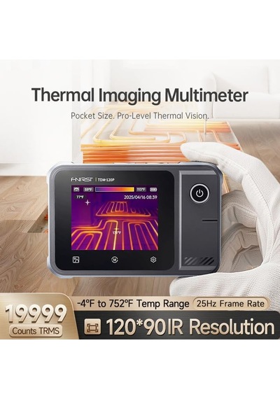 Ayrex Fnırsı Tdm-120p 2'si 1 Arada Termal Kameralı Multimetre 120x90 Ir, 19999 Count