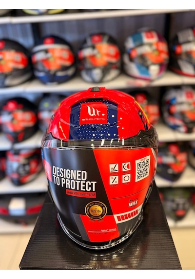 Mt Helmets Cosmo Sv Sergıo Garcıa E5 Parlak Kask Kırmızı