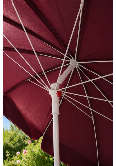 Bordo 200 Cm Çap/10 Telli Plaj Şemsiyesi + Şemsiye Kılıfı, Bidonsuz