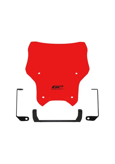 Gp Kompozit Cf Moto 250 Nk 2023-2026 Uyumlu Ön Cam Kırmızı 33cm