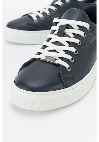 Luvishoes Ayverıe Lacivert Hakiki Deri Kadın Sneakers Lacivert